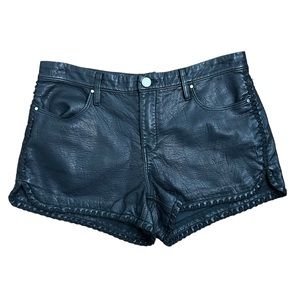BLANK NYC Side Stitched vegan leather shorts EUC SZ29